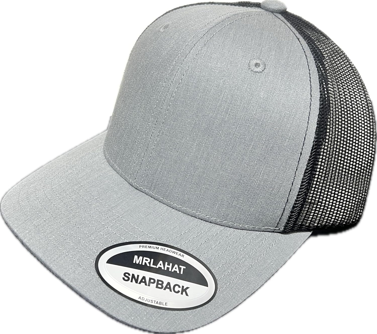 Mrlahat 6 Panel Retro Trucker Structured Baseball Cap Men and Women Hat Adjustable Snapback