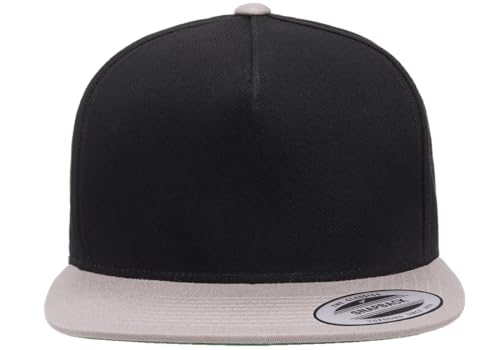 6007 Yupoong Classic Cotton Twill Snapback Cap Hat 5 Panel