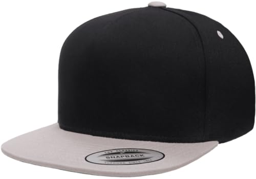 6007 Yupoong Classic Cotton Twill Snapback Cap Hat 5 Panel