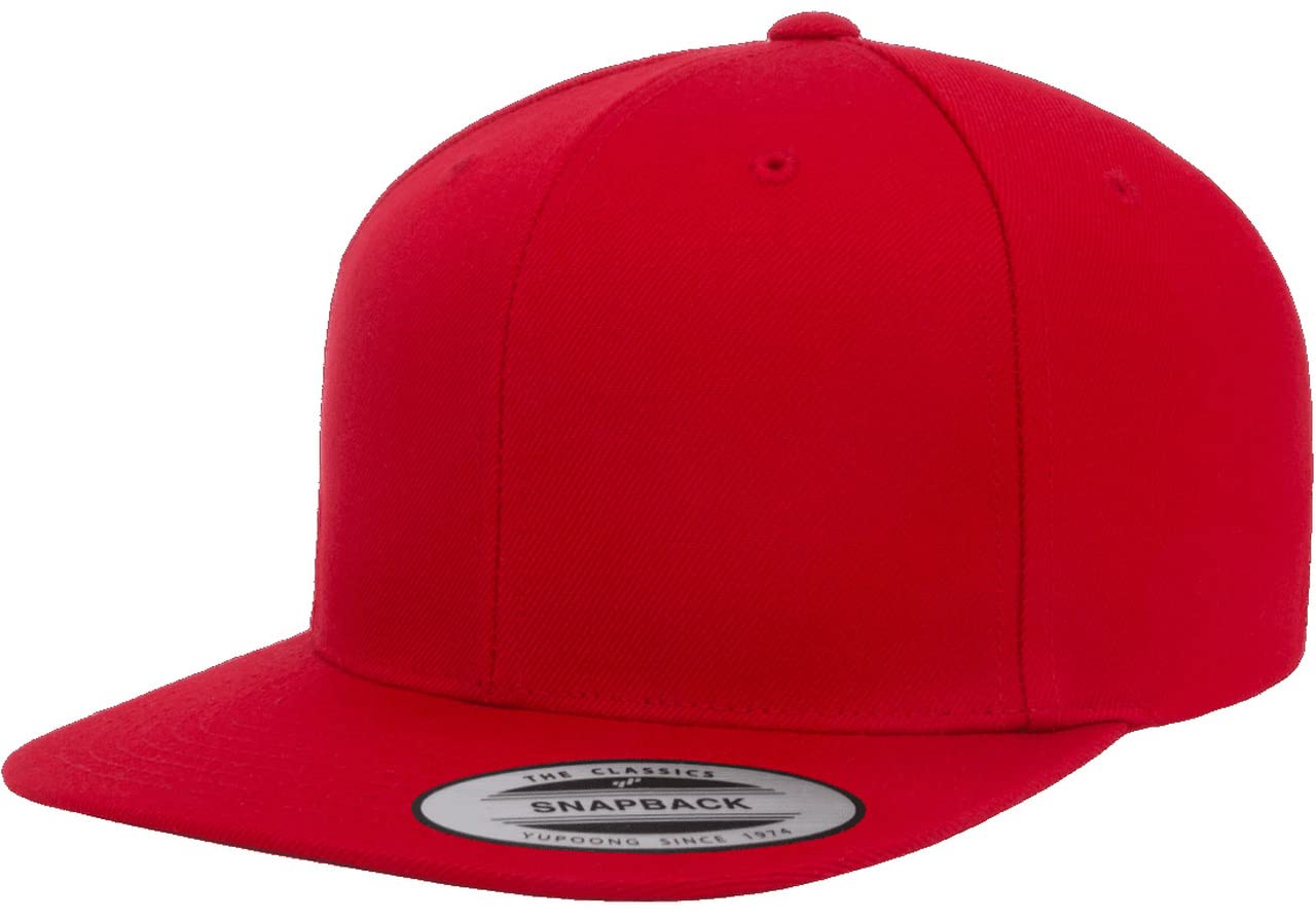 6089 Yupoong Yp by Flexfit 6-Panel Structured Flat Visor Classic Snapback Cap