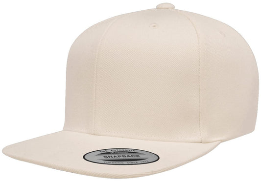 6089 Yupoong Yp by Flexfit 6-Panel Structured Flat Visor Classic Snapback Cap