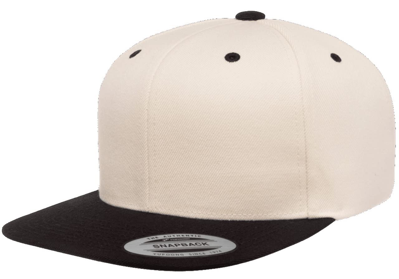 6089 Yupoong Yp by Flexfit 6-Panel Structured Flat Visor Classic Snapback Cap