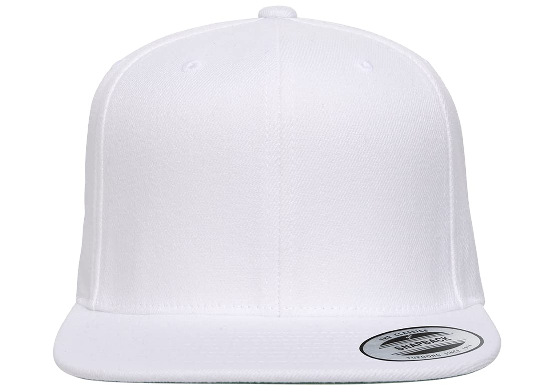 6089 Yupoong Yp by Flexfit 6-Panel Structured Flat Visor Classic Snapback Cap