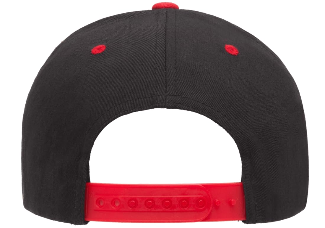 6007 Yupoong Classic Cotton Twill Snapback Cap Hat 5 Panel