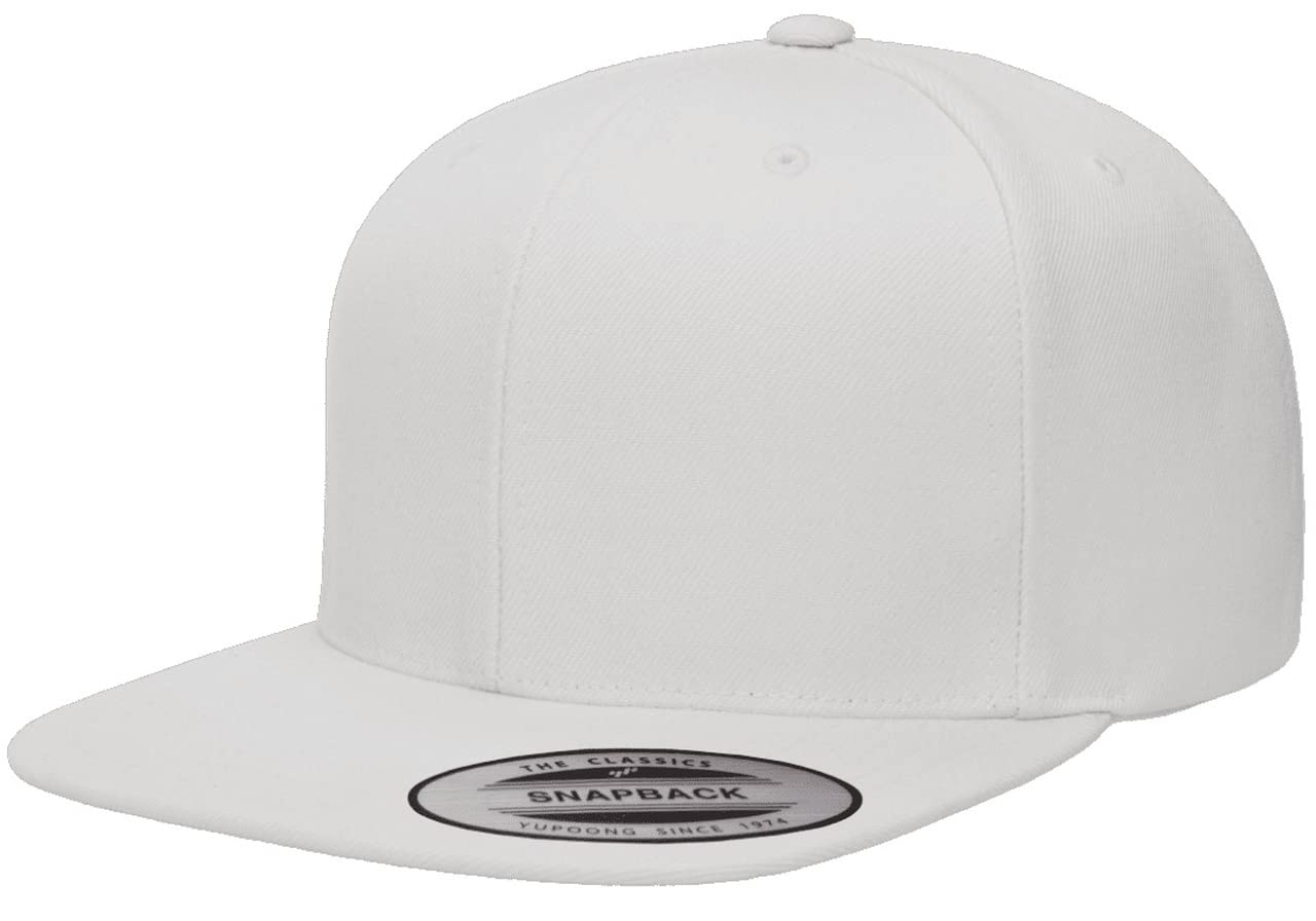 6089 Yupoong Yp by Flexfit 6-Panel Structured Flat Visor Classic Snapback Cap