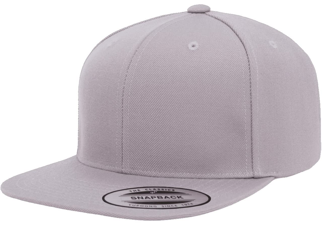 6089 Yupoong Yp by Flexfit 6-Panel Structured Flat Visor Classic Snapback Cap