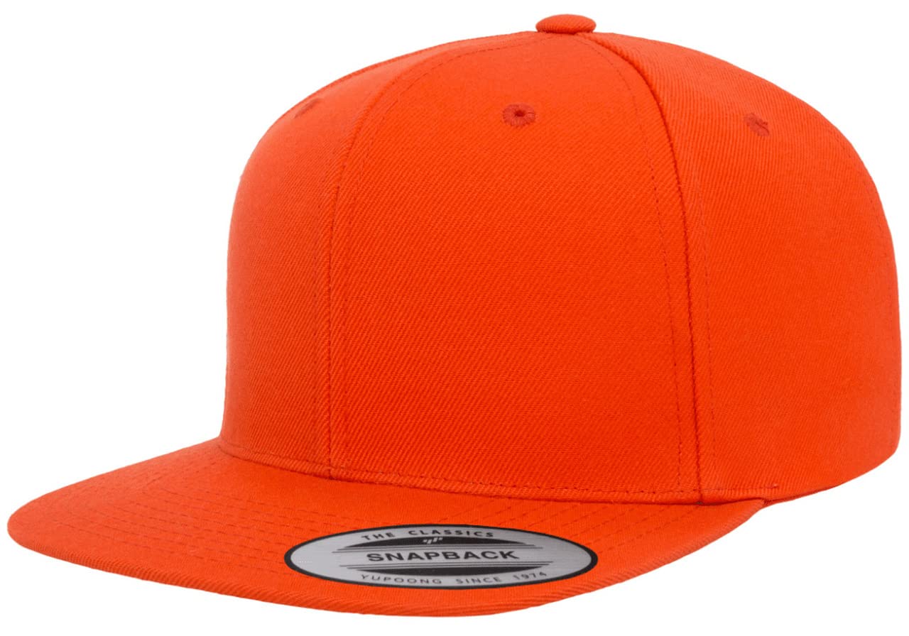 6089 Yupoong Yp by Flexfit 6-Panel Structured Flat Visor Classic Snapback Cap