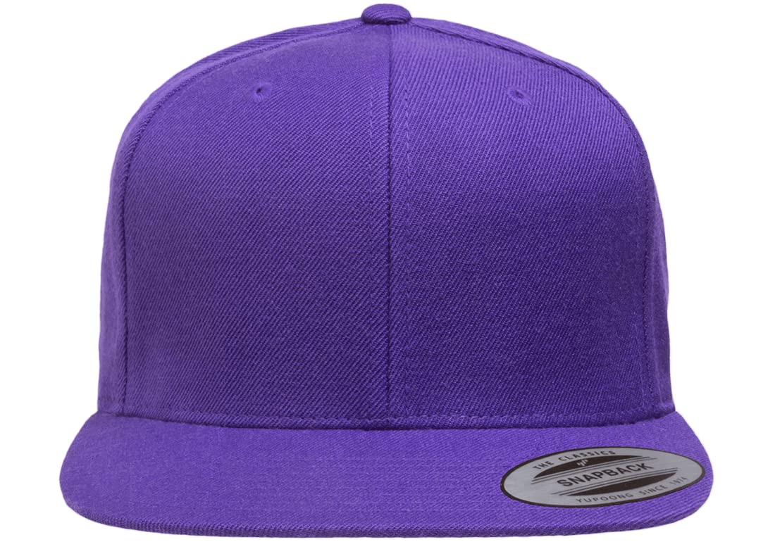 6089 Yupoong Yp by Flexfit 6-Panel Structured Flat Visor Classic Snapback Cap