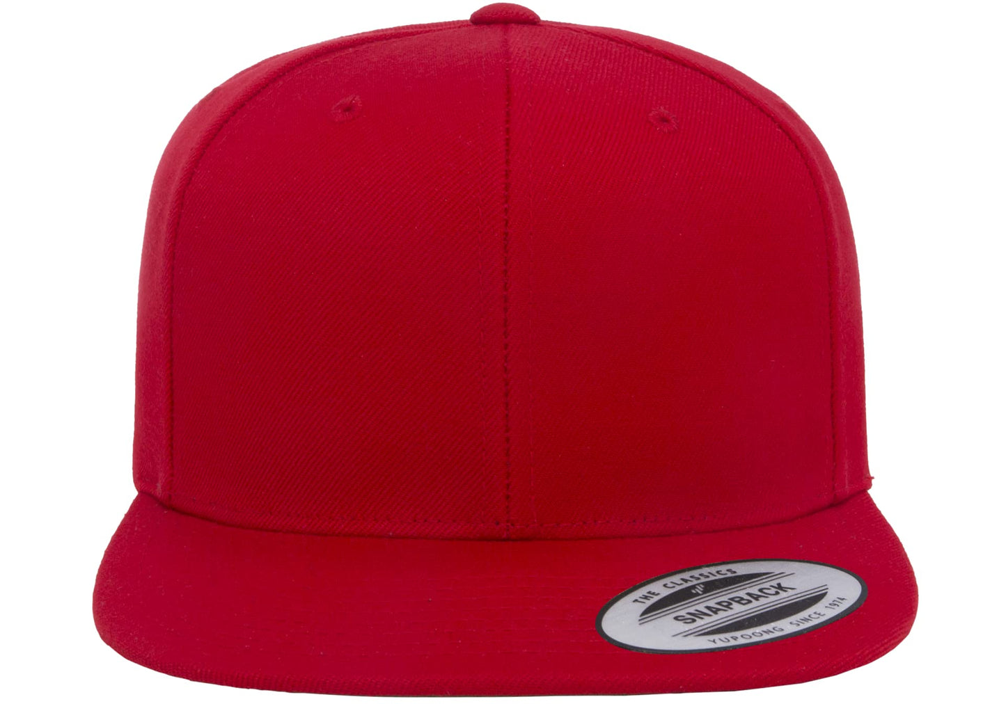 6089 Yupoong Yp by Flexfit 6-Panel Structured Flat Visor Classic Snapback Cap