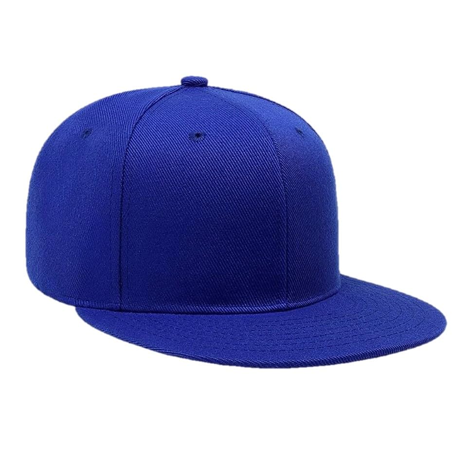 Plain Snapback Hats for Men and Women Adjustable Flat Bill Brim Visor 6 Panel Baseball Cap Hat