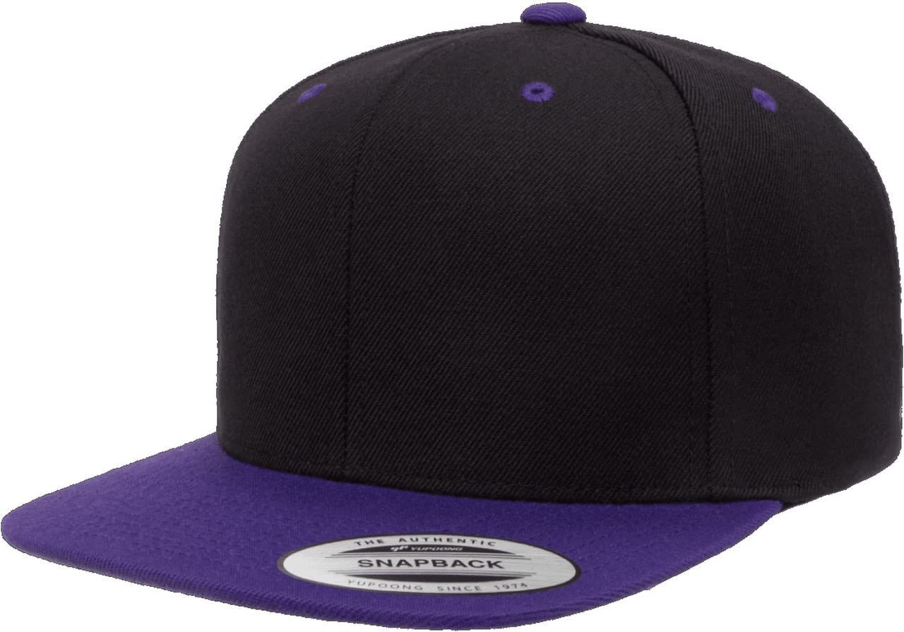 6089 Yupoong Yp by Flexfit 6-Panel Structured Flat Visor Classic Snapback Cap