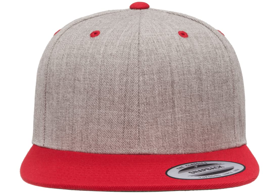 6089 Yupoong Yp by Flexfit 6-Panel Structured Flat Visor Classic Snapback Cap