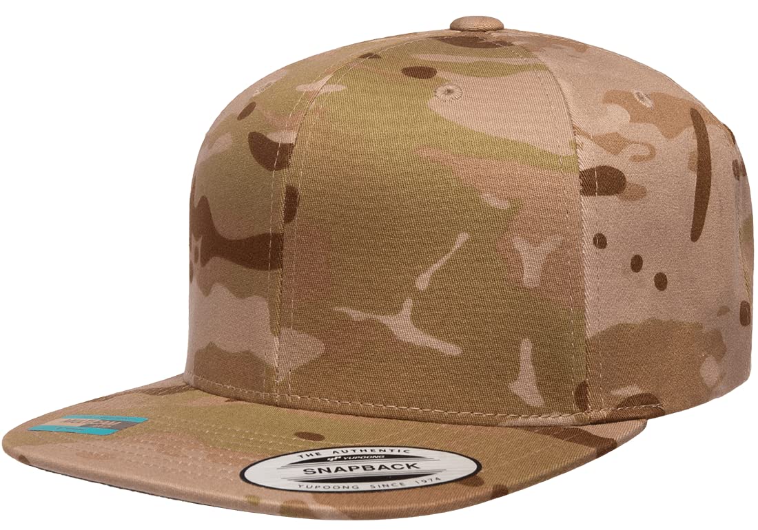 6089 Yupoong Yp by Flexfit 6-Panel Structured Flat Visor Classic Snapback Cap