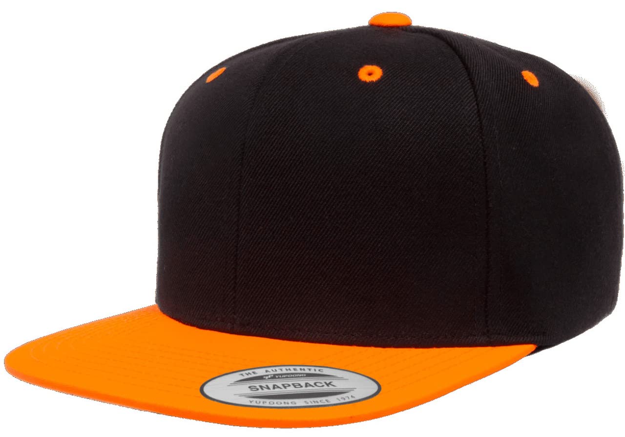 6089 Yupoong Yp by Flexfit 6-Panel Structured Flat Visor Classic Snapback Cap