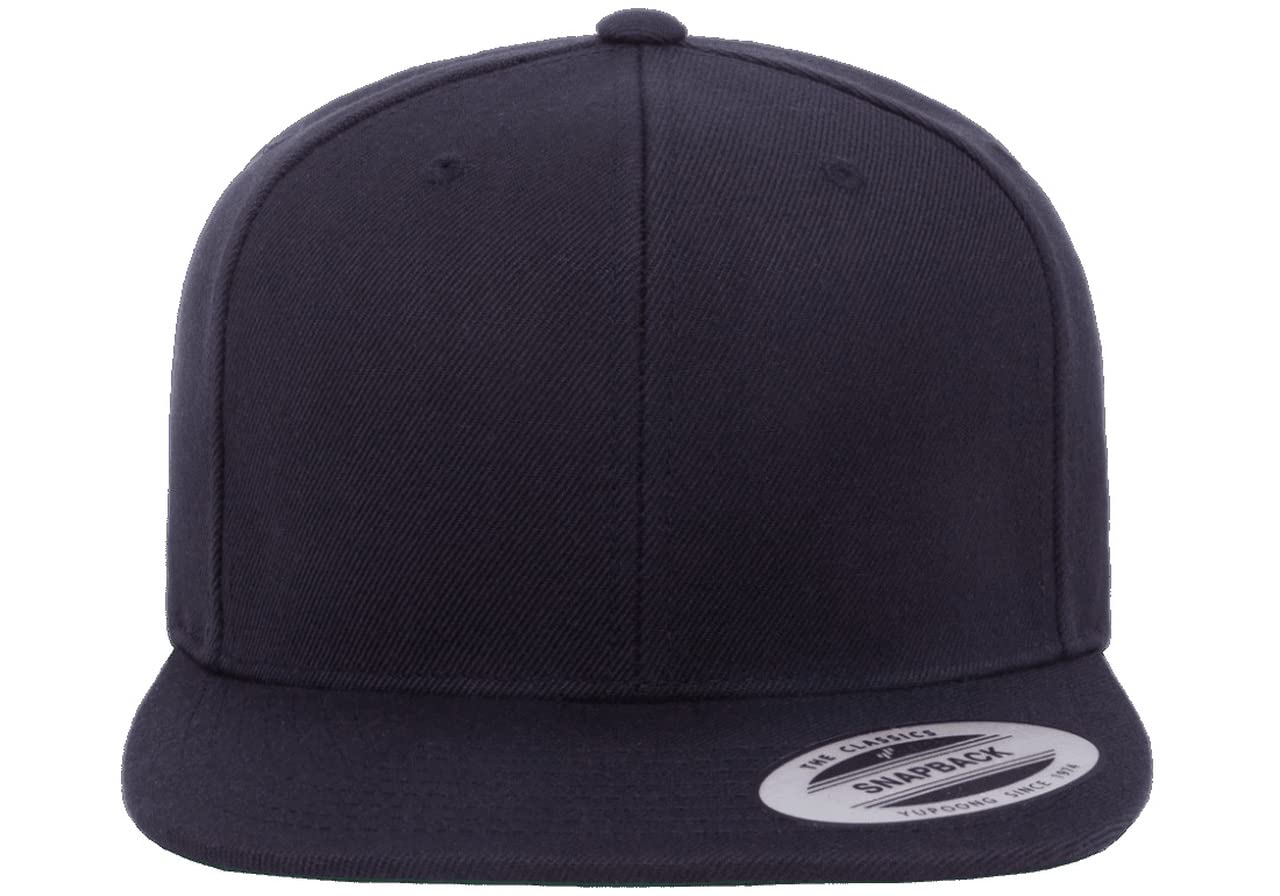 6089 Yupoong Yp by Flexfit 6-Panel Structured Flat Visor Classic Snapback Cap