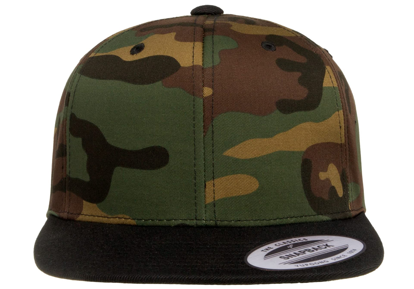 6089 Yupoong Yp by Flexfit 6-Panel Structured Flat Visor Classic Snapback Cap