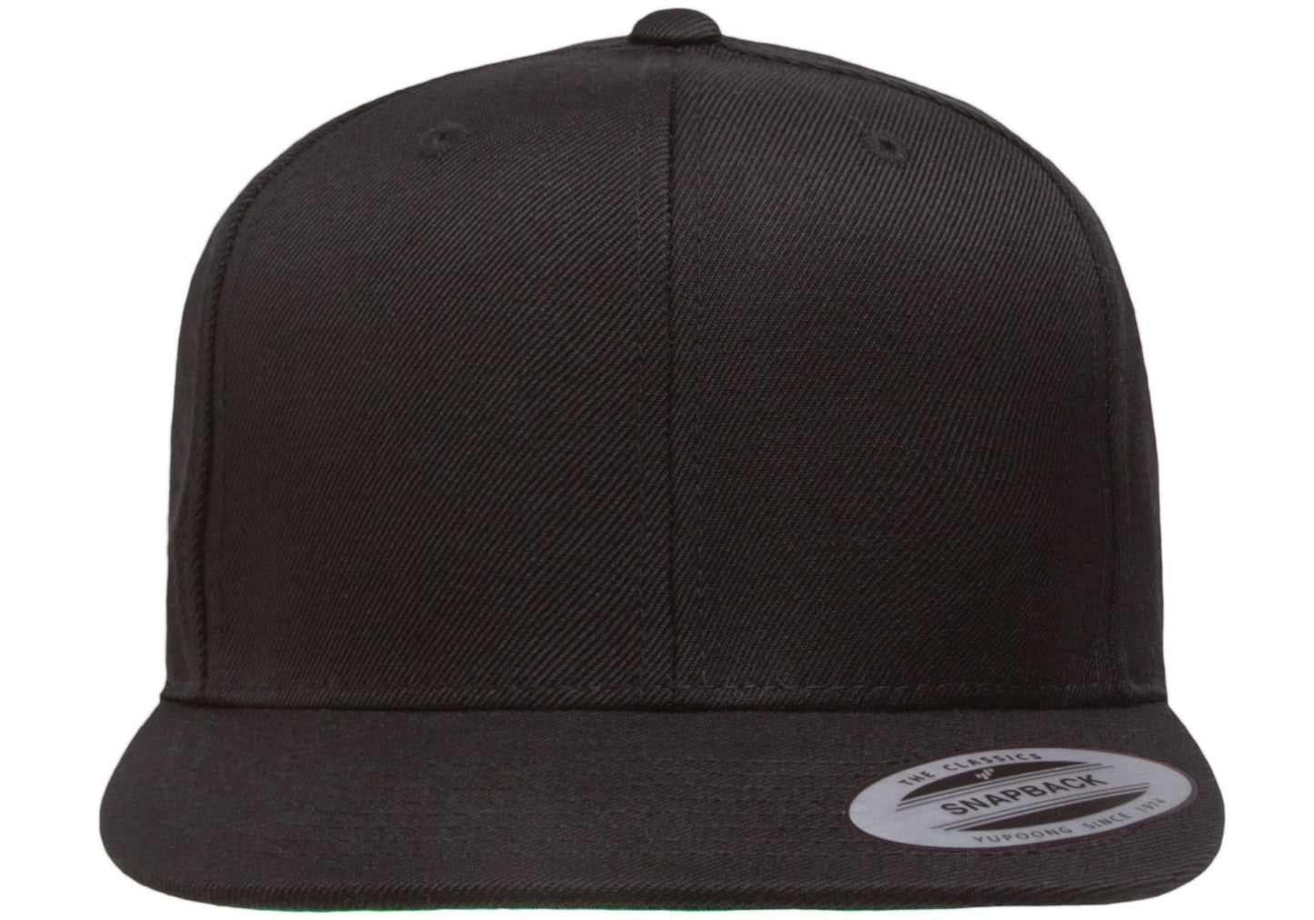 6089 Yupoong Yp by Flexfit 6-Panel Structured Flat Visor Classic Snapback Cap