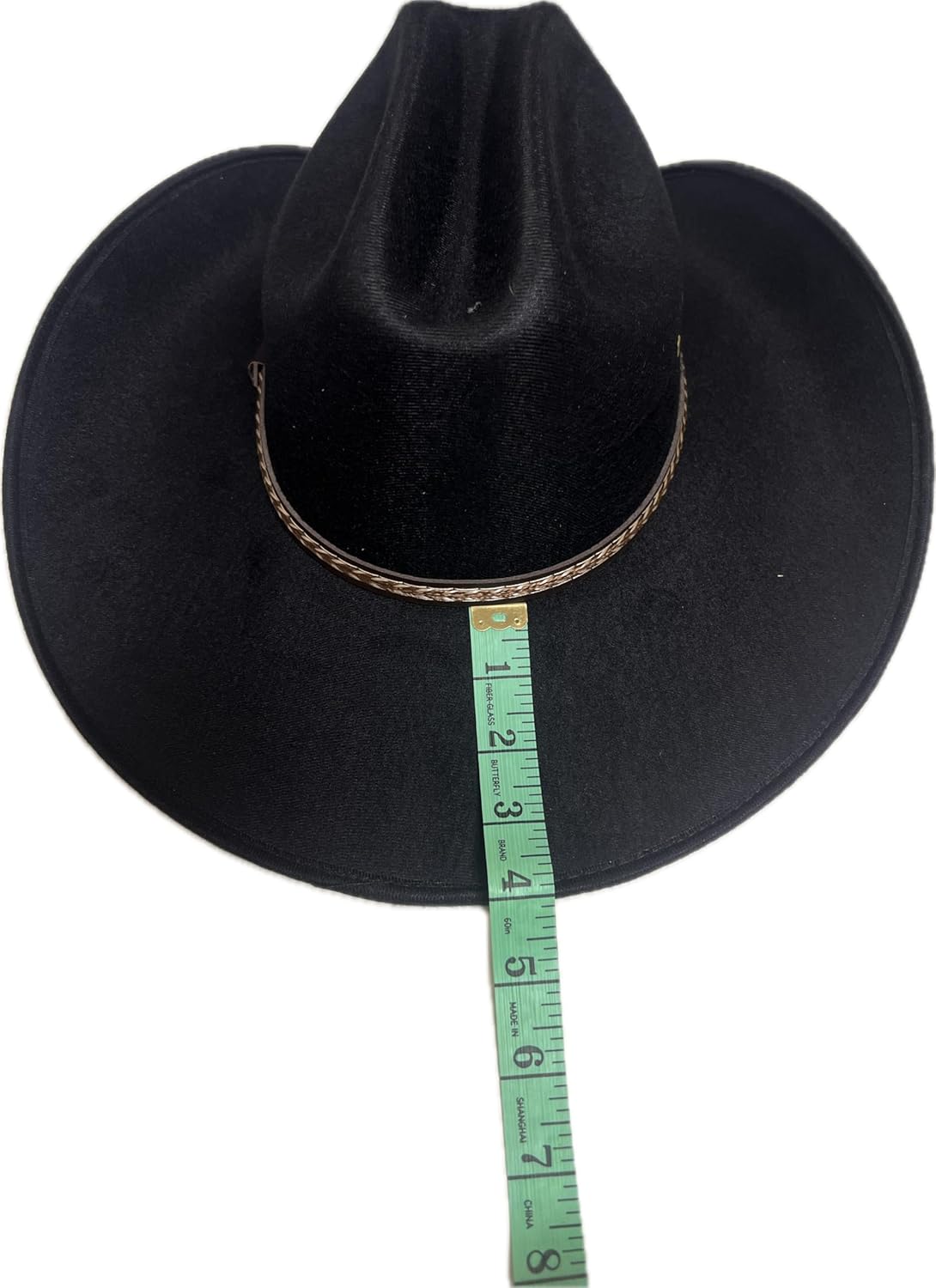 Faux Felt Western Cowboy & Cowgirl Hat Wide Brim Front Pinch Style