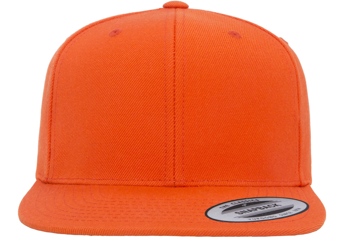 6089 Yupoong Yp by Flexfit 6-Panel Structured Flat Visor Classic Snapback Cap