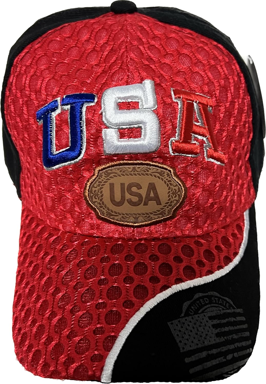 USA American Flag Mesh Style Baseball Cap Adjustable Embroidered Outdoor for Men Women