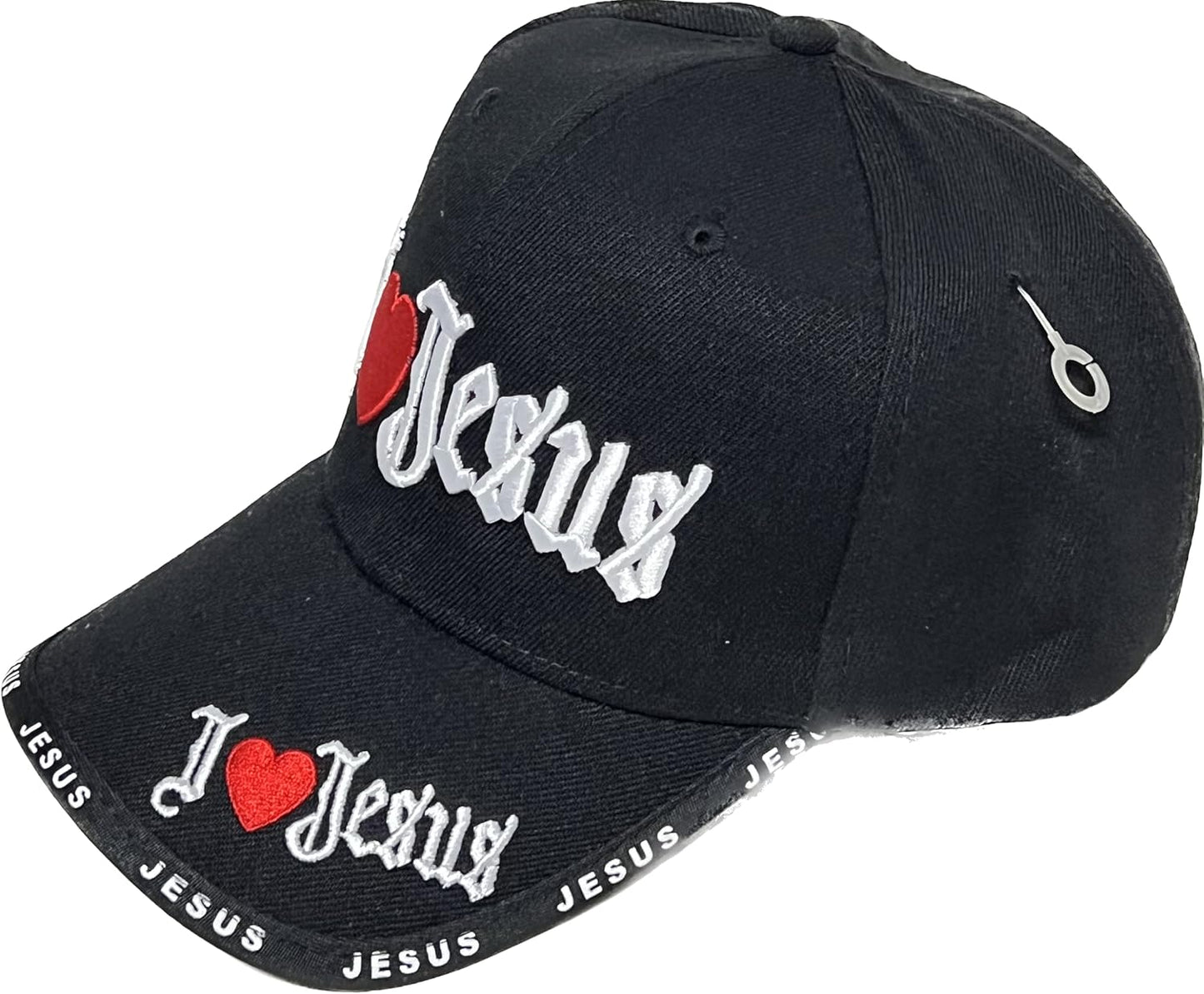 I Love Jesus Baseball Cap Adjustable 3D Embroidered for Men Women