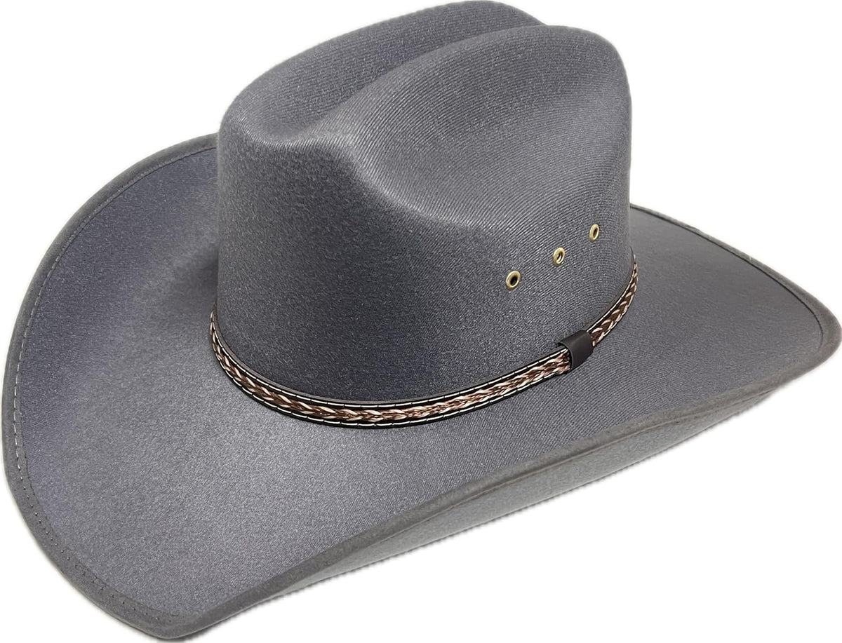 5221 Felt Wide Brim Western Cowboy Hat For Men & Women The Cowgirl Wool Felt Western Hat – Village Hat Shop main image 2