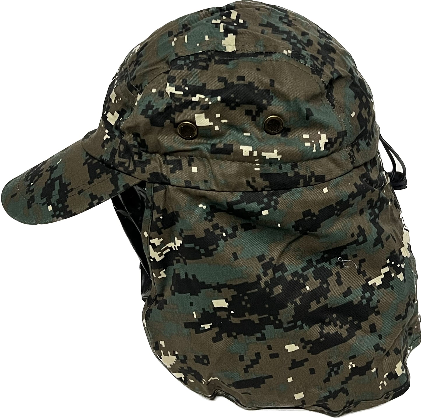 Adjustable Outdoors Fishing Cap with Long Ear and Neck Flap Sun Cover Unisex