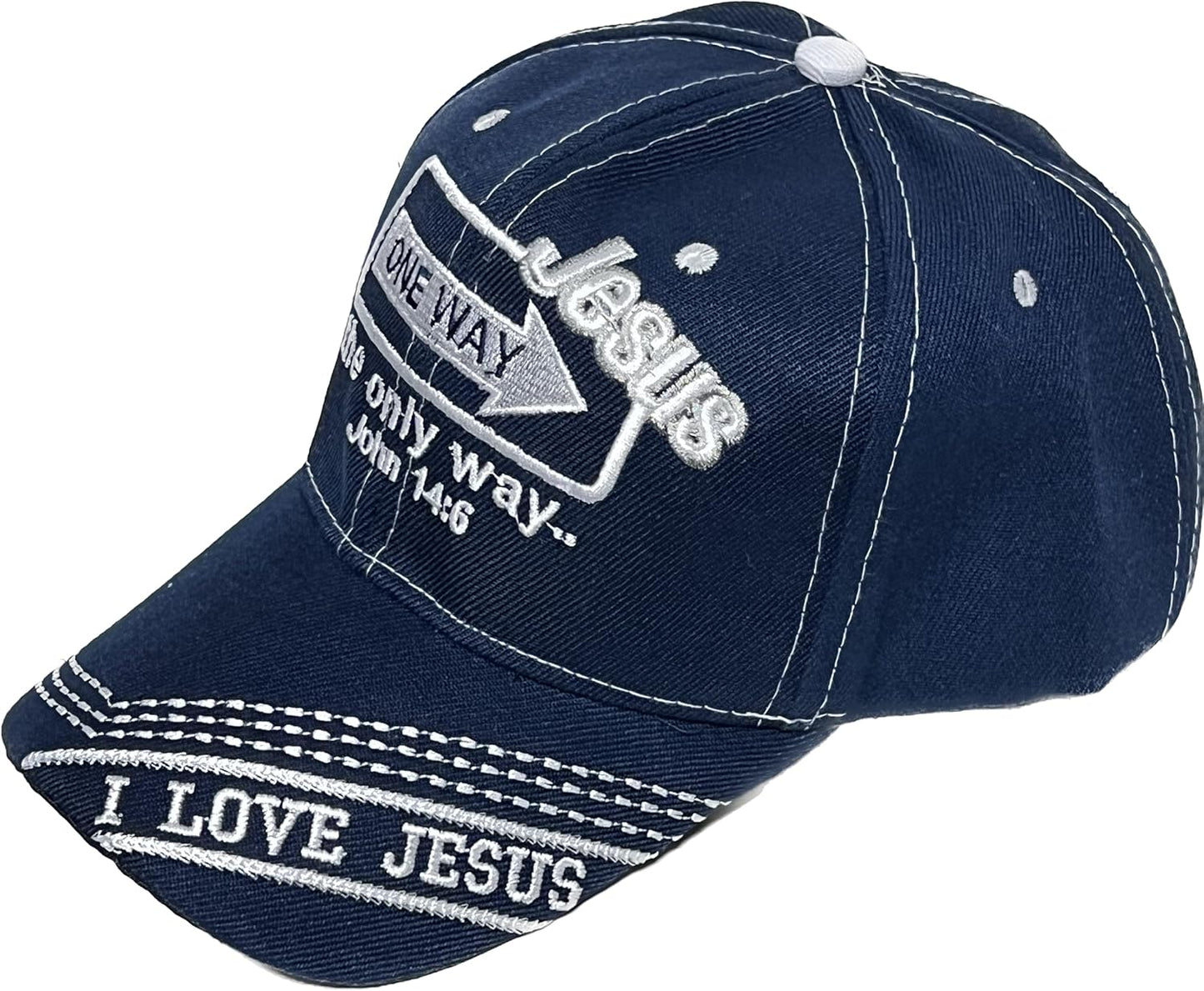 One Way Jesus John 14:6 Baseball Cap Adjustable Embroidered Outdoor