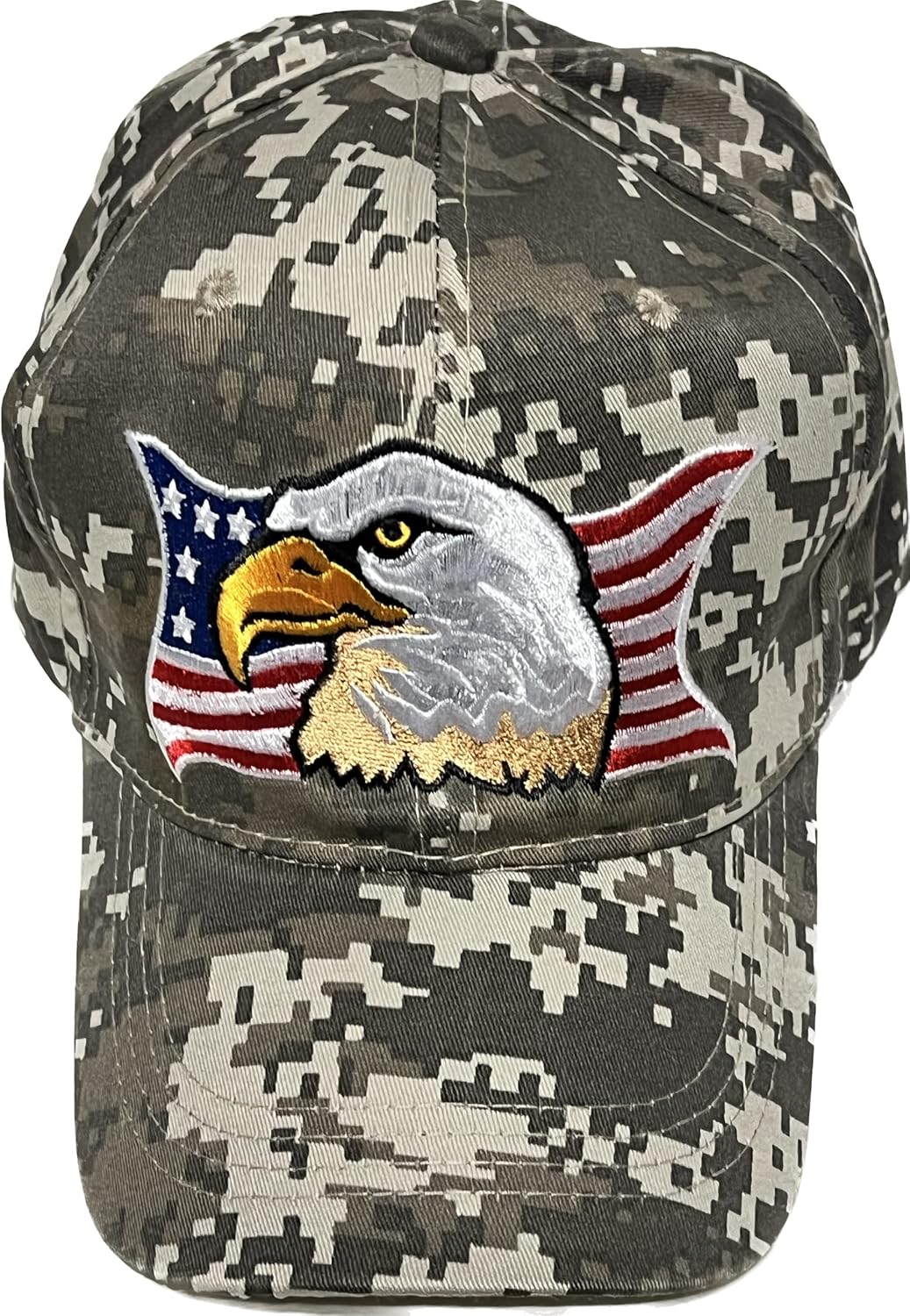 USA Eagle Camo Baseball Cap Adjustable Embroidered Outdoor for Men Women