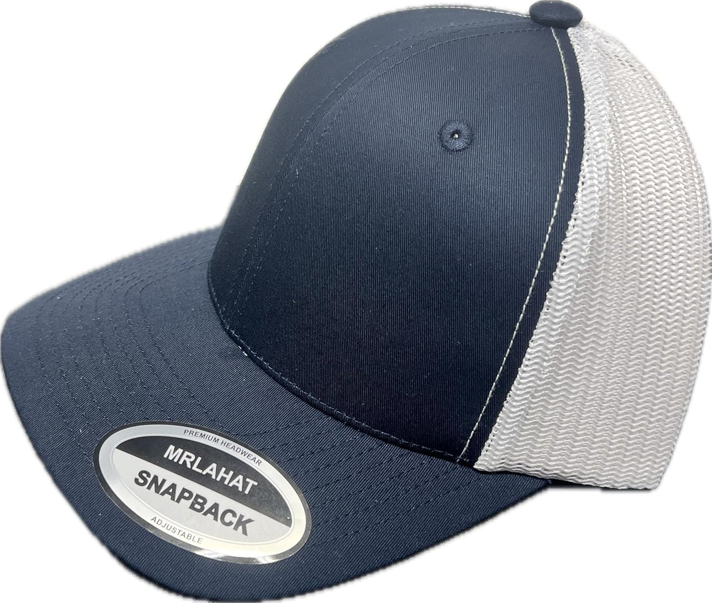 Mrlahat 6 Panel Retro Trucker Structured Baseball Cap Men and Women Hat Adjustable Snapback