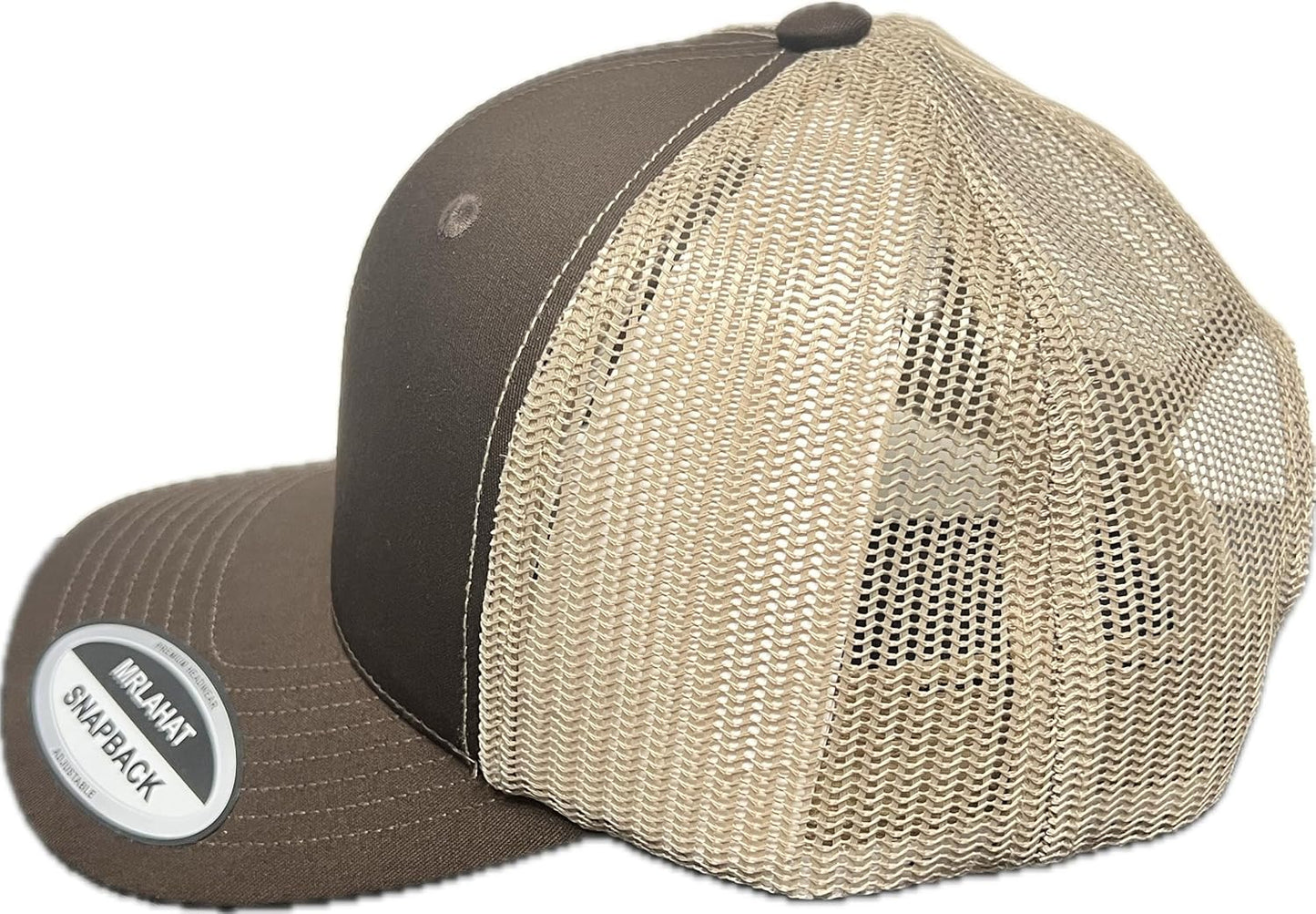 Mrlahat 6 Panel Retro Trucker Structured Baseball Cap Men and Women Hat Adjustable Snapback