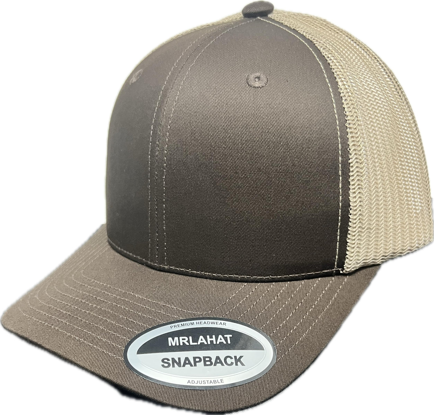 Mrlahat 6 Panel Retro Trucker Structured Baseball Cap Men and Women Hat Adjustable Snapback