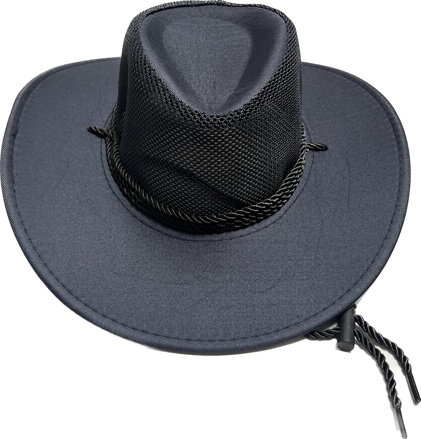 Cowboy Mesh Fedora Sun Adult Unisex Boonie Hat Outdoor Long Wide Brim Fishing Bucket Hat