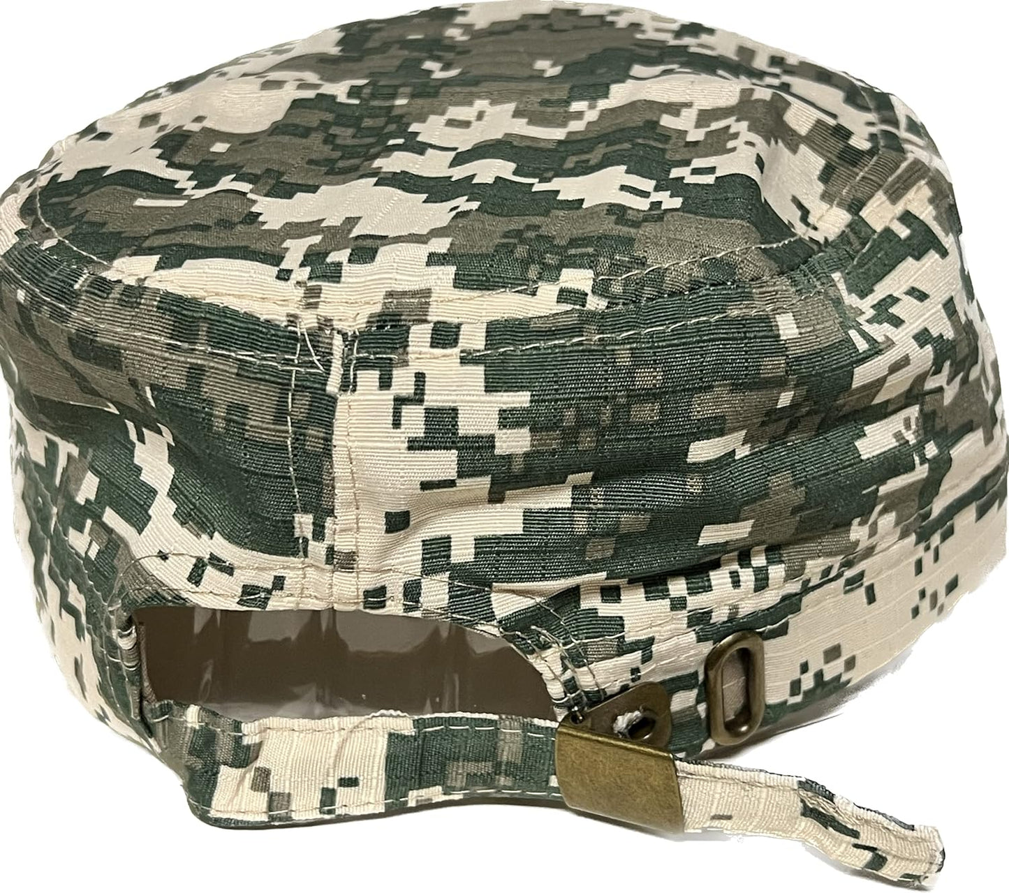 Camo Castro Cadet Army Caps Military Flat Top Baseball Dad Sun Hats Adjustable Metal Buckle