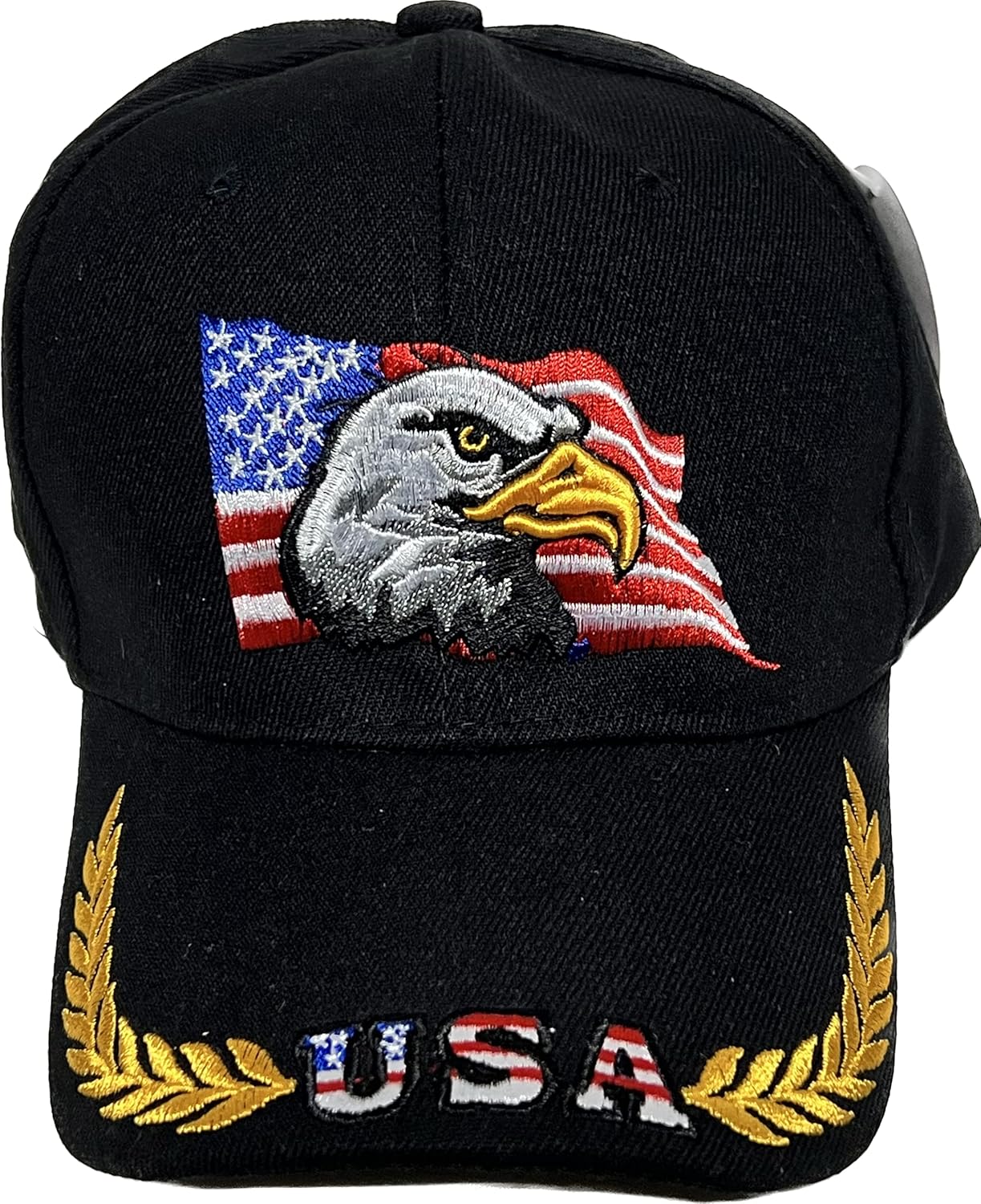 USA Eagle American Flag Baseball Cap Adjustable Embroidered Outdoor for Men Women